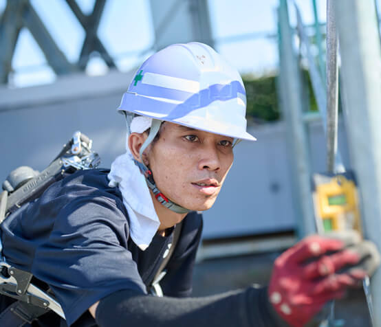 人と技術が一体となっている様子